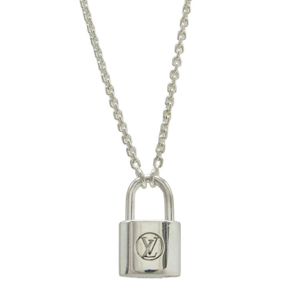 LOUIS VUITTON Silver Lockit Necklace - Picture 2 of 8
